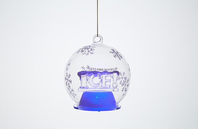 ICE! Globe LED Ornament 4
