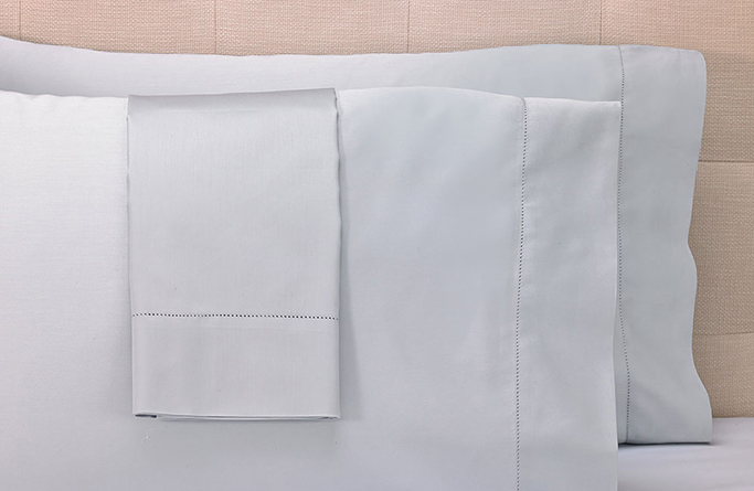 Grey Hemstitch Pillowcases