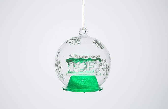 ICE! Globe LED Ornament 3
