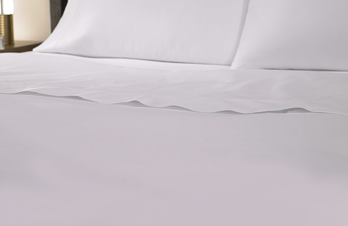 White Hemstitch Flat Sheet