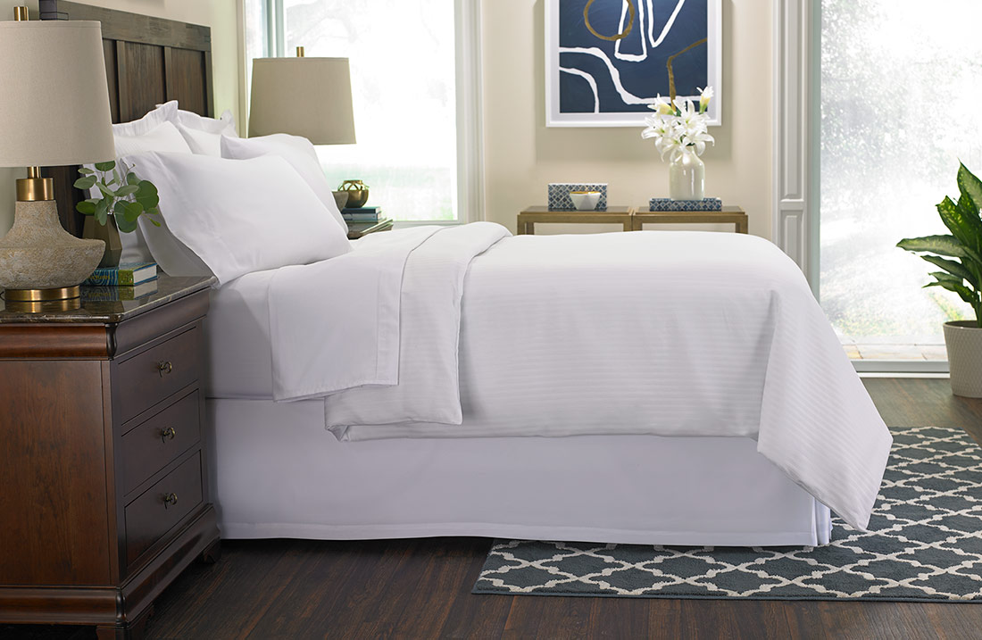 The Ritz-Carlton Hotel Hotel Stripe Bed & Bedding Set